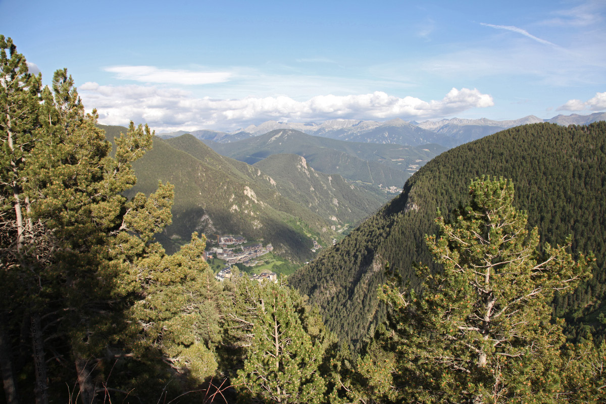 Arinsal in La Massana Parish of Andorra from Roca de la Sabina