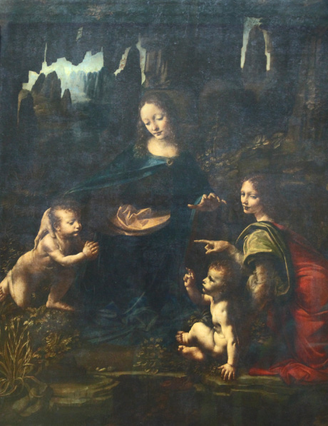 Virgin of the Rocks by Leonardo da Vinci in the Louvre